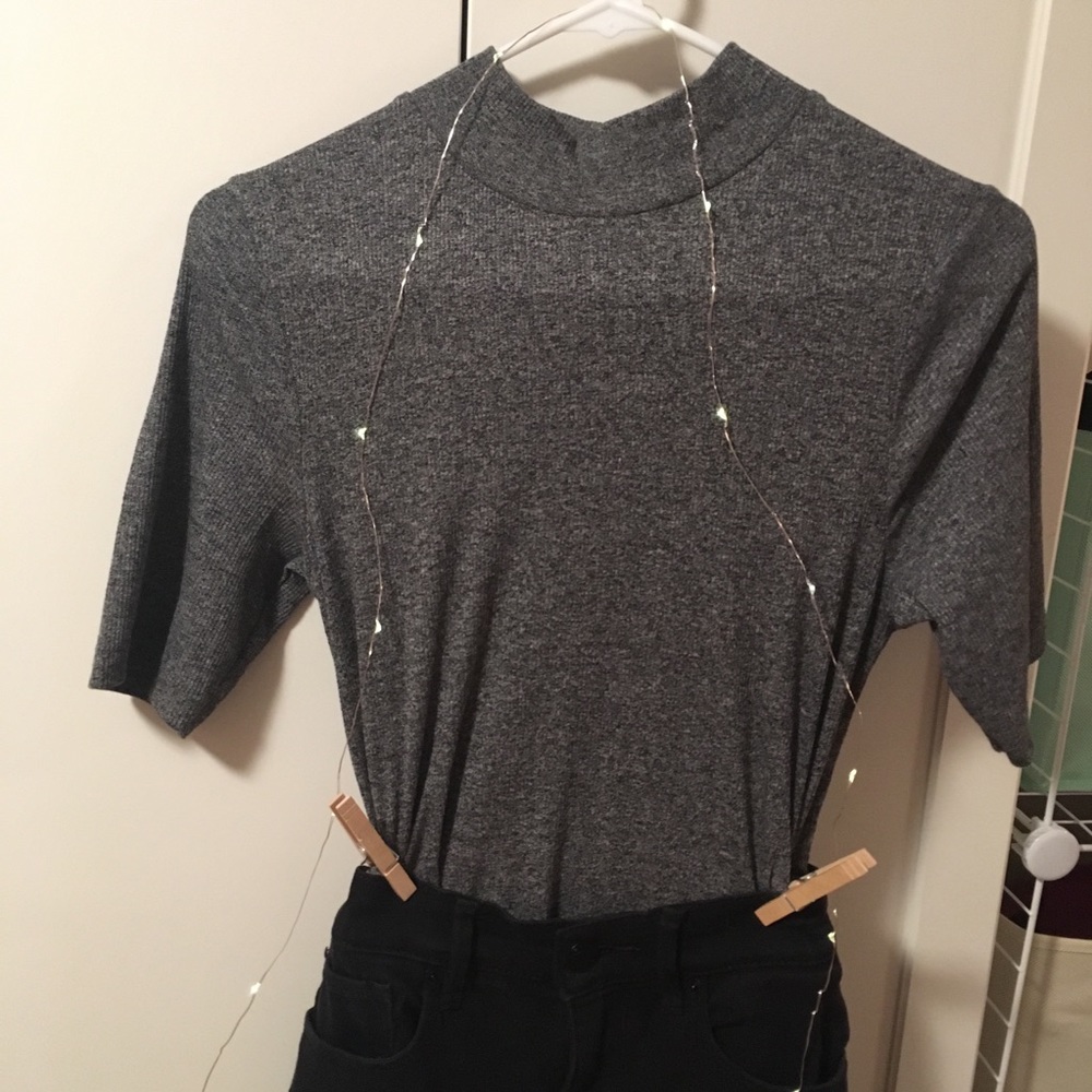 H&M top, Express Black Jeans, Target Cardigan